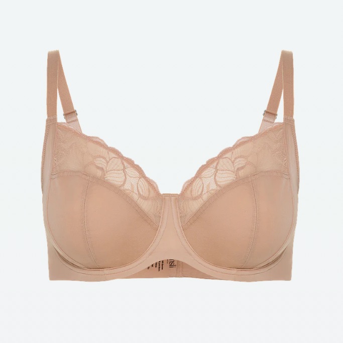 Nwt Gemsli Intimates Size 44d Classic Cut & Sew Bra In Sand Nude Br0018